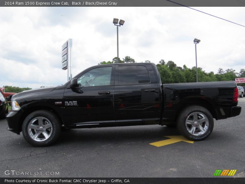 Black / Black/Diesel Gray 2014 Ram 1500 Express Crew Cab