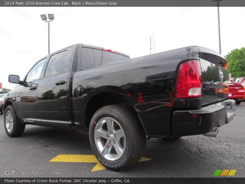 Black / Black/Diesel Gray 2014 Ram 1500 Express Crew Cab