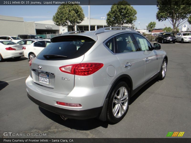 Liquid Platinum / Graphite 2011 Infiniti EX 35 Journey