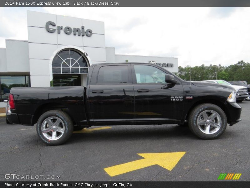 Black / Black/Diesel Gray 2014 Ram 1500 Express Crew Cab