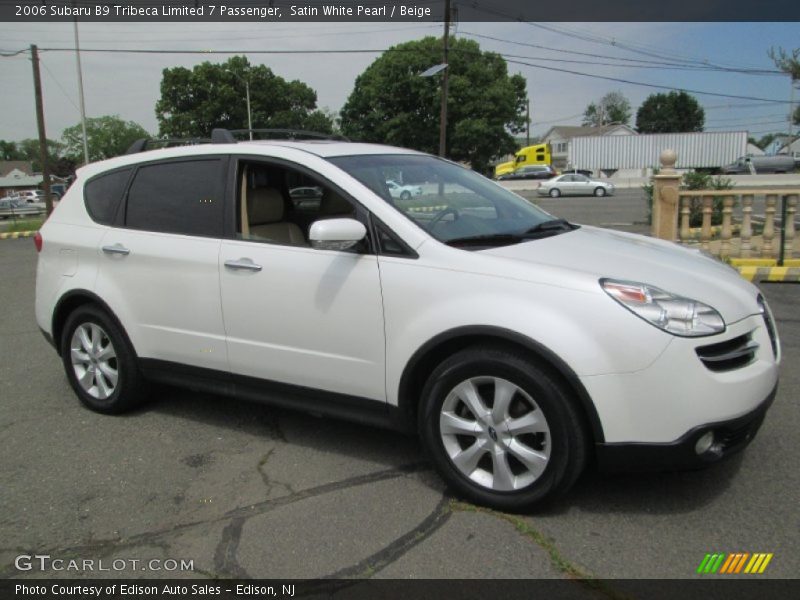 Satin White Pearl / Beige 2006 Subaru B9 Tribeca Limited 7 Passenger