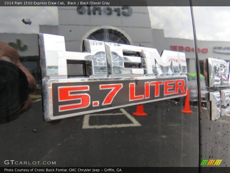 Black / Black/Diesel Gray 2014 Ram 1500 Express Crew Cab