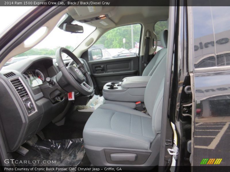 Black / Black/Diesel Gray 2014 Ram 1500 Express Crew Cab
