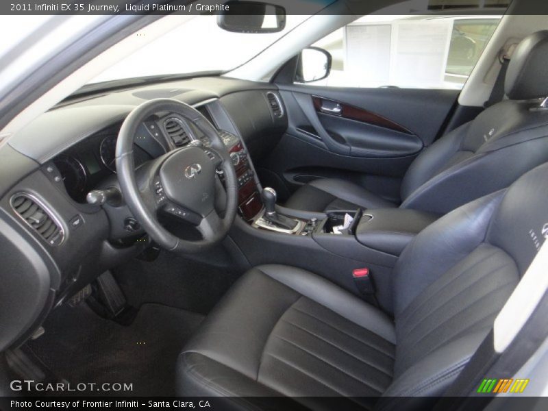 Liquid Platinum / Graphite 2011 Infiniti EX 35 Journey