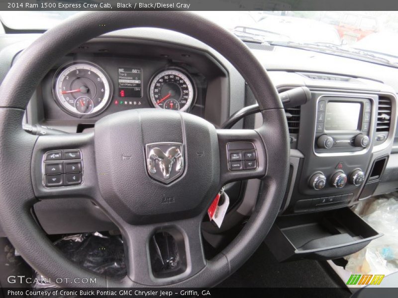 Black / Black/Diesel Gray 2014 Ram 1500 Express Crew Cab