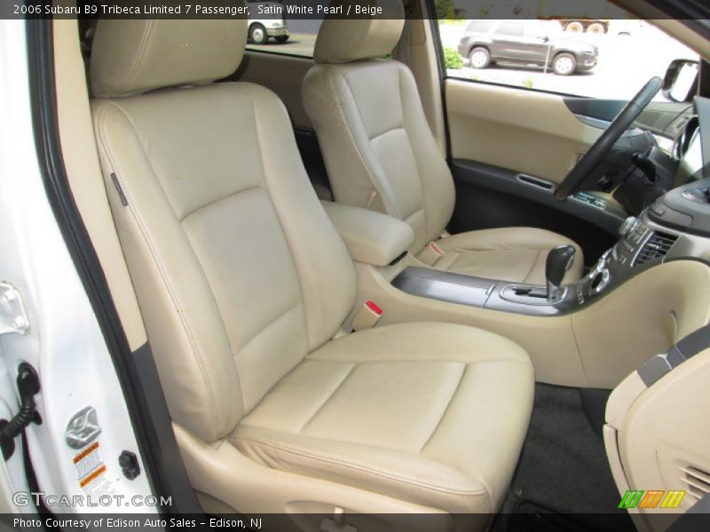 Satin White Pearl / Beige 2006 Subaru B9 Tribeca Limited 7 Passenger