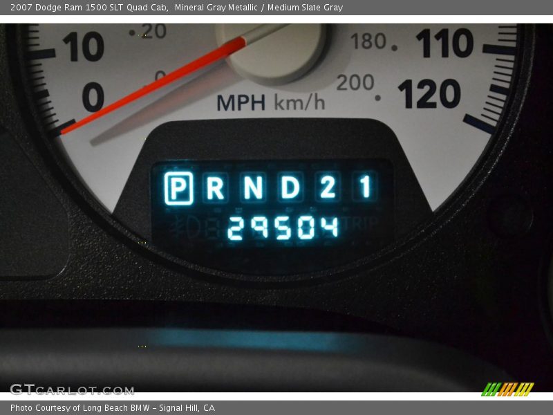 Mineral Gray Metallic / Medium Slate Gray 2007 Dodge Ram 1500 SLT Quad Cab