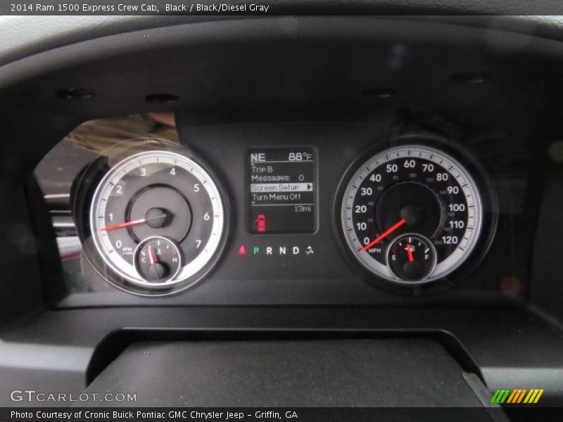Black / Black/Diesel Gray 2014 Ram 1500 Express Crew Cab