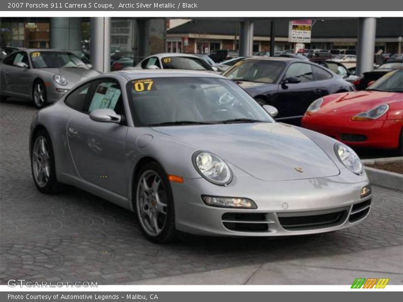 Arctic Silver Metallic / Black 2007 Porsche 911 Carrera S Coupe