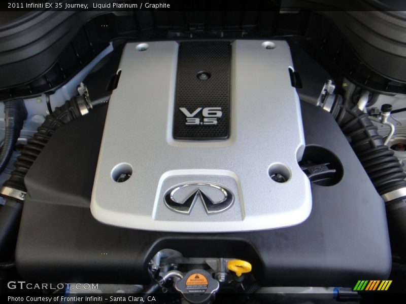 Liquid Platinum / Graphite 2011 Infiniti EX 35 Journey