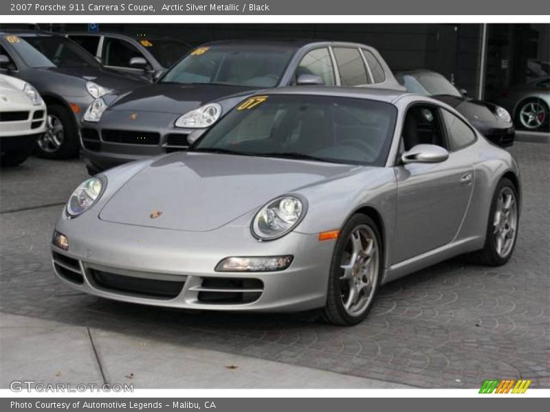 Arctic Silver Metallic / Black 2007 Porsche 911 Carrera S Coupe