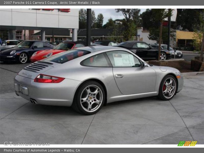 Arctic Silver Metallic / Black 2007 Porsche 911 Carrera S Coupe