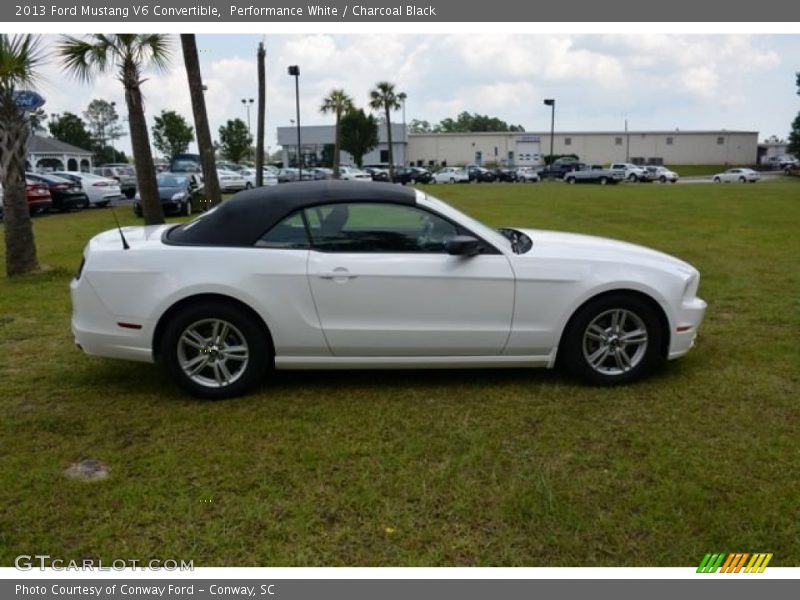 Performance White / Charcoal Black 2013 Ford Mustang V6 Convertible