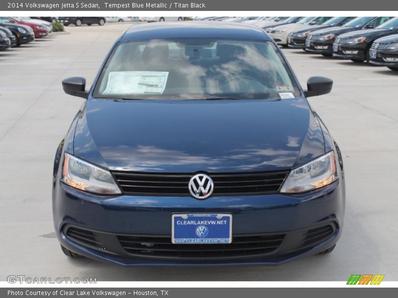 Tempest Blue Metallic / Titan Black 2014 Volkswagen Jetta S Sedan