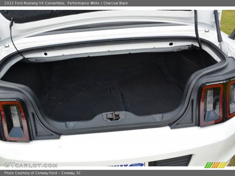 Performance White / Charcoal Black 2013 Ford Mustang V6 Convertible