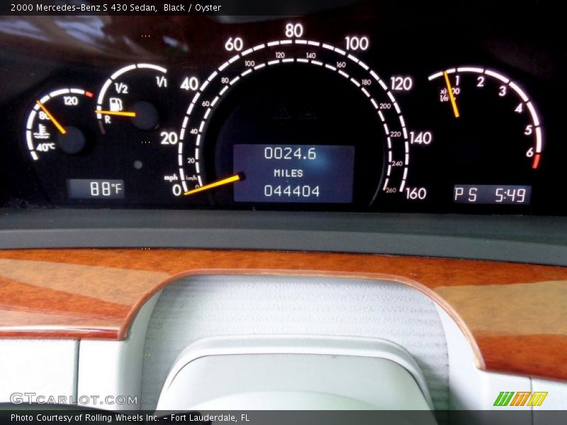 Black / Oyster 2000 Mercedes-Benz S 430 Sedan