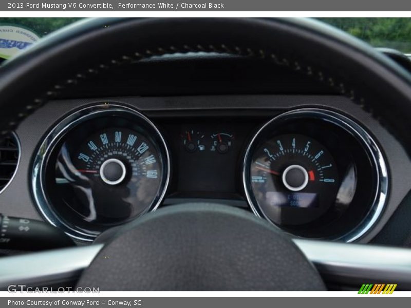Performance White / Charcoal Black 2013 Ford Mustang V6 Convertible