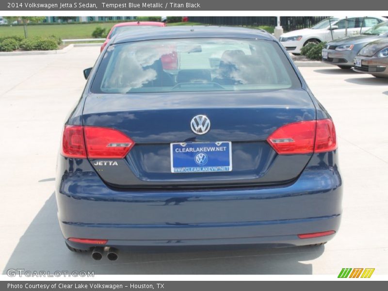 Tempest Blue Metallic / Titan Black 2014 Volkswagen Jetta S Sedan