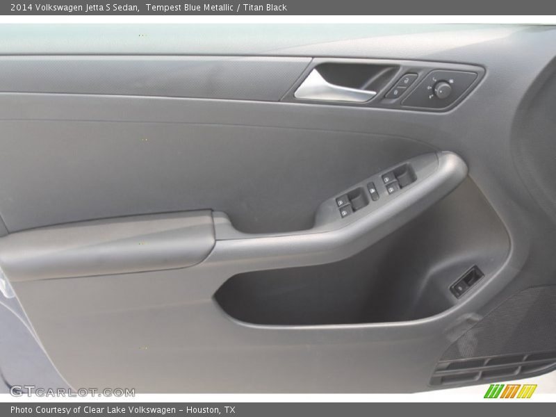 Tempest Blue Metallic / Titan Black 2014 Volkswagen Jetta S Sedan