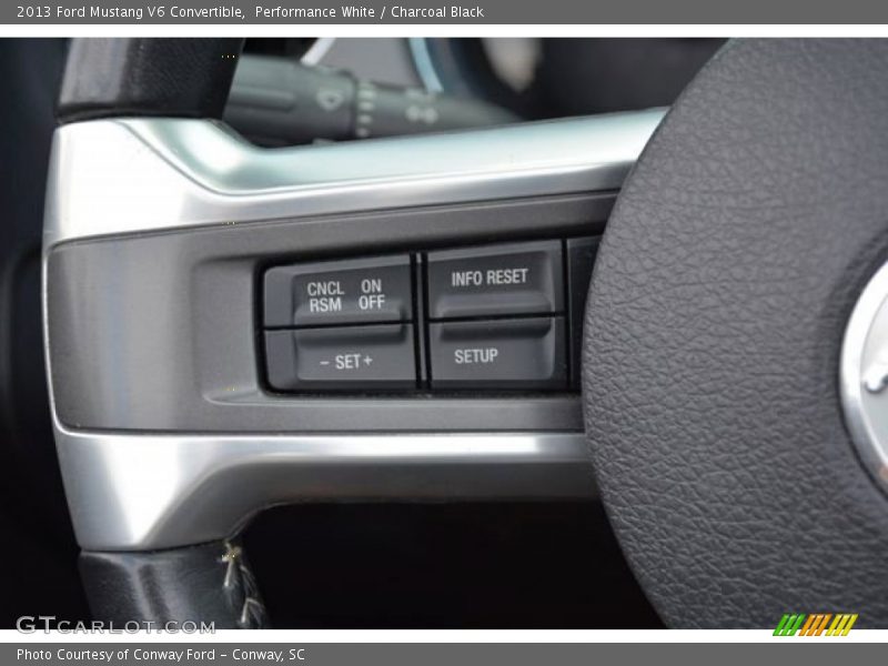 Performance White / Charcoal Black 2013 Ford Mustang V6 Convertible