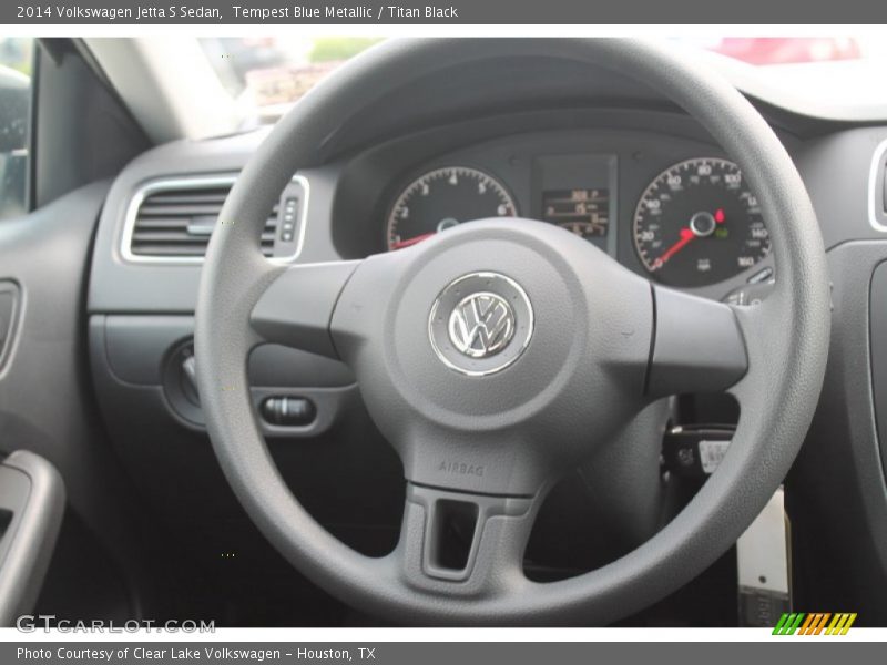 Tempest Blue Metallic / Titan Black 2014 Volkswagen Jetta S Sedan