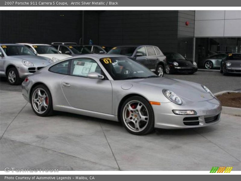 Arctic Silver Metallic / Black 2007 Porsche 911 Carrera S Coupe