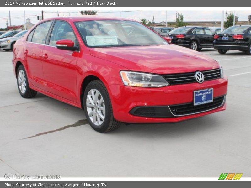 Tornado Red / Titan Black 2014 Volkswagen Jetta SE Sedan