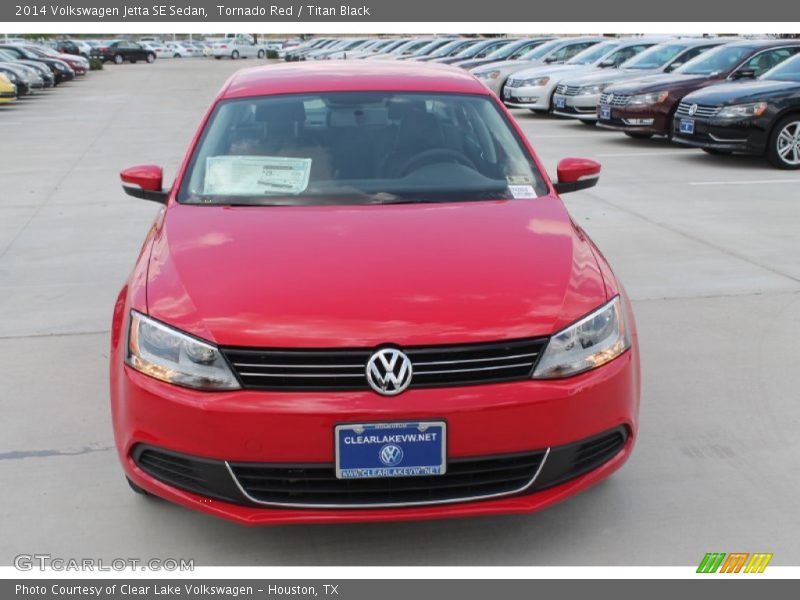 Tornado Red / Titan Black 2014 Volkswagen Jetta SE Sedan