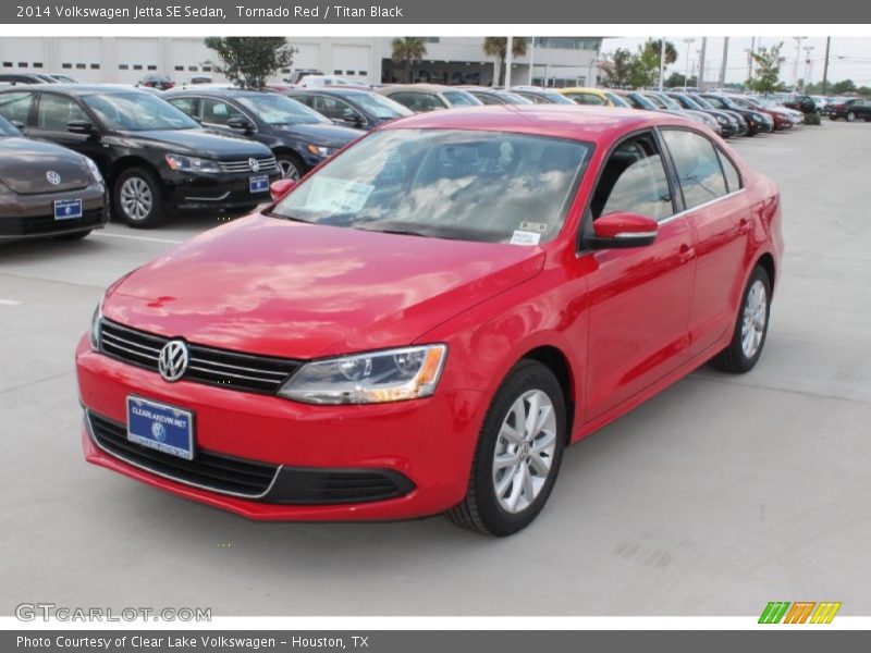 Tornado Red / Titan Black 2014 Volkswagen Jetta SE Sedan