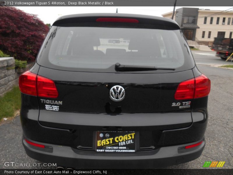 Deep Black Metallic / Black 2012 Volkswagen Tiguan S 4Motion