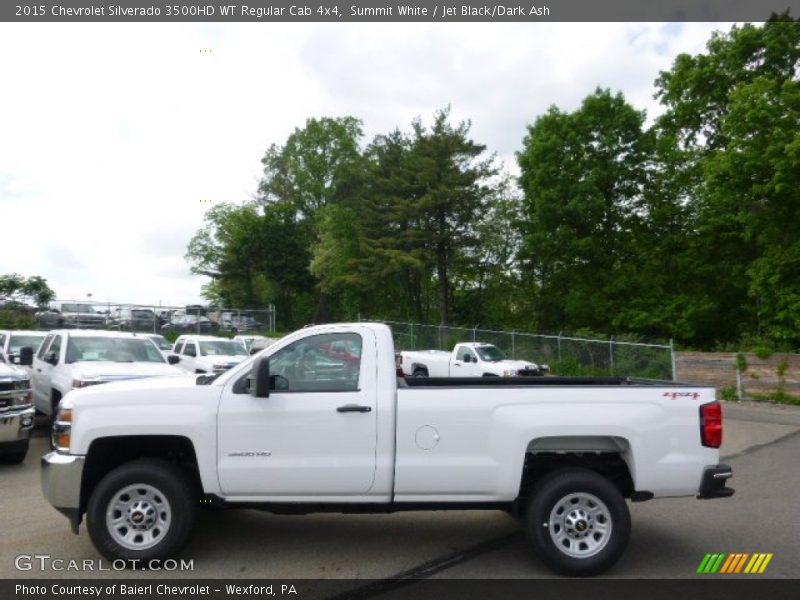 Summit White / Jet Black/Dark Ash 2015 Chevrolet Silverado 3500HD WT Regular Cab 4x4
