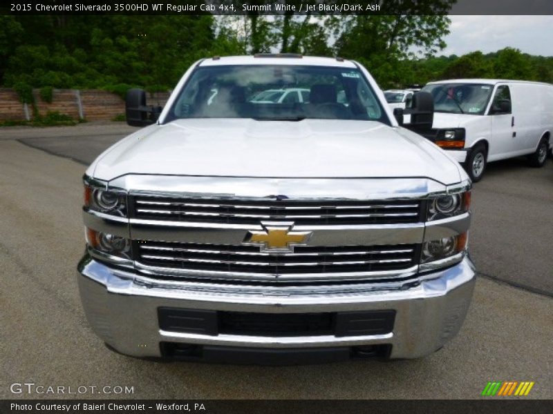 Summit White / Jet Black/Dark Ash 2015 Chevrolet Silverado 3500HD WT Regular Cab 4x4