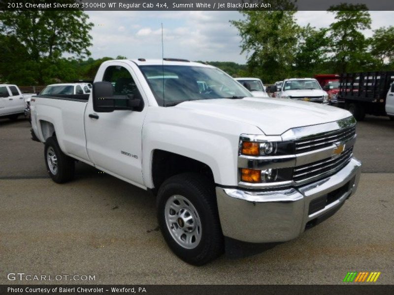 Summit White / Jet Black/Dark Ash 2015 Chevrolet Silverado 3500HD WT Regular Cab 4x4