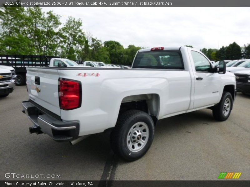 Summit White / Jet Black/Dark Ash 2015 Chevrolet Silverado 3500HD WT Regular Cab 4x4