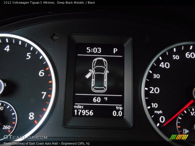 Deep Black Metallic / Black 2012 Volkswagen Tiguan S 4Motion
