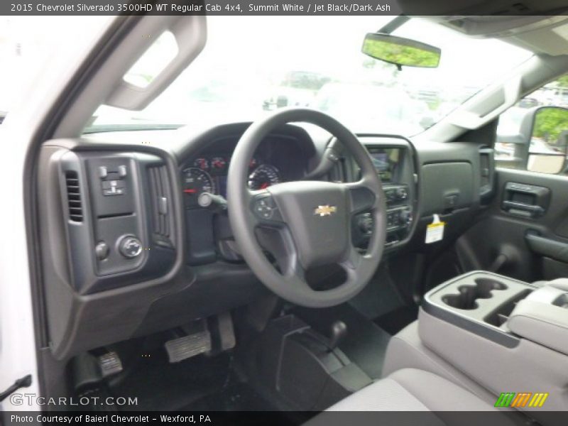 Summit White / Jet Black/Dark Ash 2015 Chevrolet Silverado 3500HD WT Regular Cab 4x4