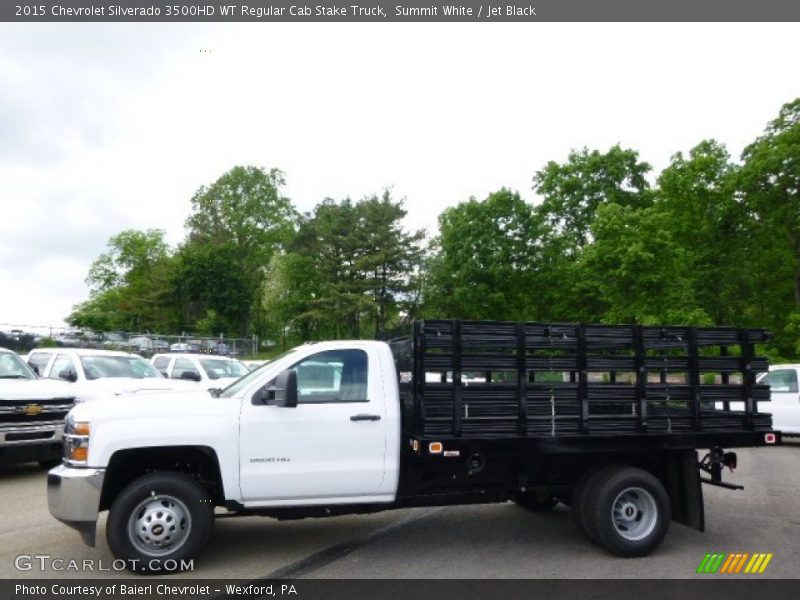 Summit White / Jet Black 2015 Chevrolet Silverado 3500HD WT Regular Cab Stake Truck