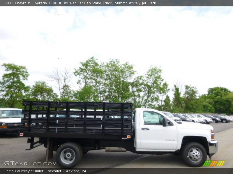Summit White / Jet Black 2015 Chevrolet Silverado 3500HD WT Regular Cab Stake Truck
