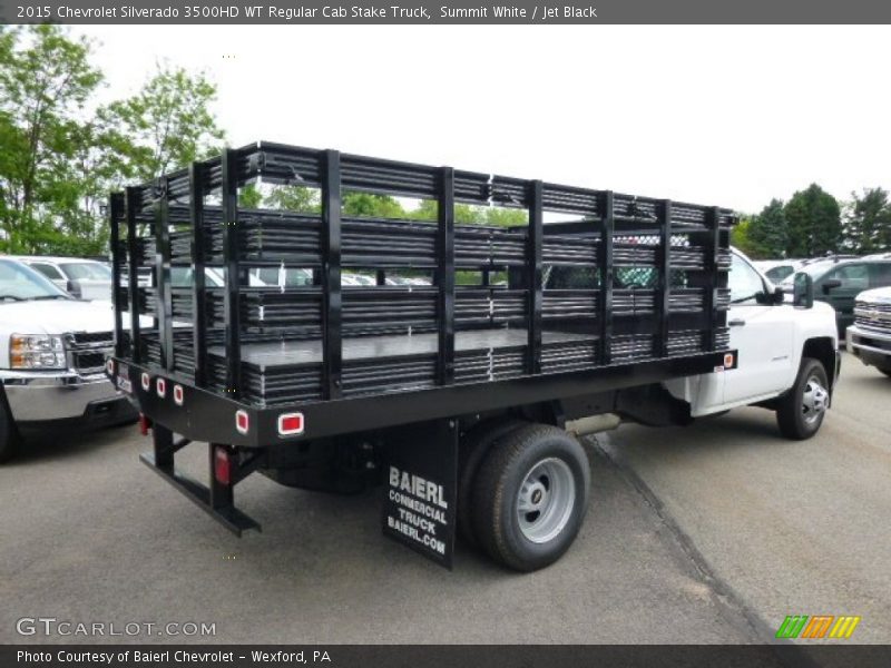 Summit White / Jet Black 2015 Chevrolet Silverado 3500HD WT Regular Cab Stake Truck