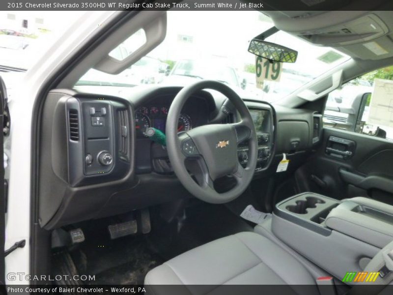 Summit White / Jet Black 2015 Chevrolet Silverado 3500HD WT Regular Cab Stake Truck