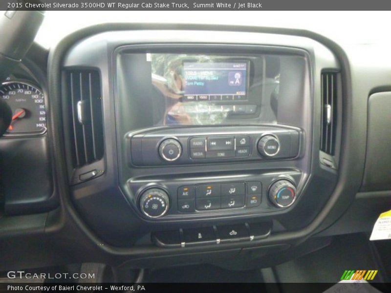 Summit White / Jet Black 2015 Chevrolet Silverado 3500HD WT Regular Cab Stake Truck