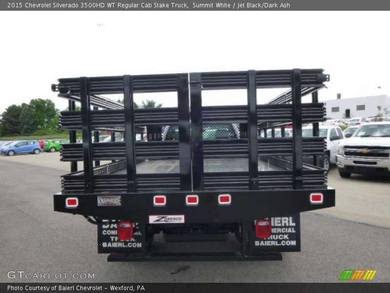 Summit White / Jet Black/Dark Ash 2015 Chevrolet Silverado 3500HD WT Regular Cab Stake Truck