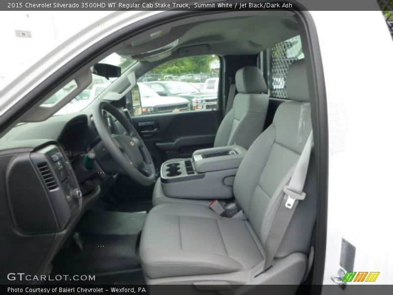 Summit White / Jet Black/Dark Ash 2015 Chevrolet Silverado 3500HD WT Regular Cab Stake Truck