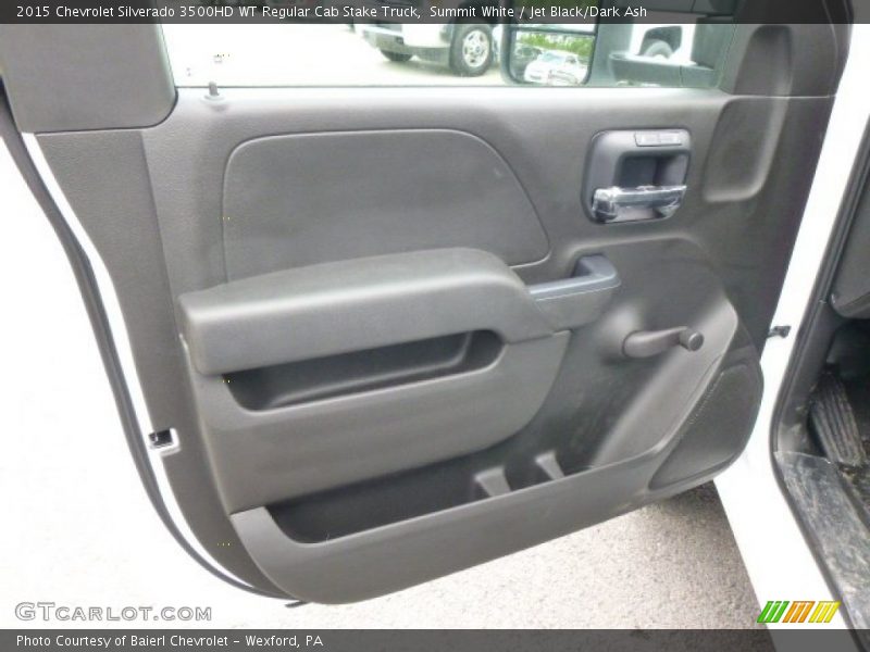 Summit White / Jet Black/Dark Ash 2015 Chevrolet Silverado 3500HD WT Regular Cab Stake Truck