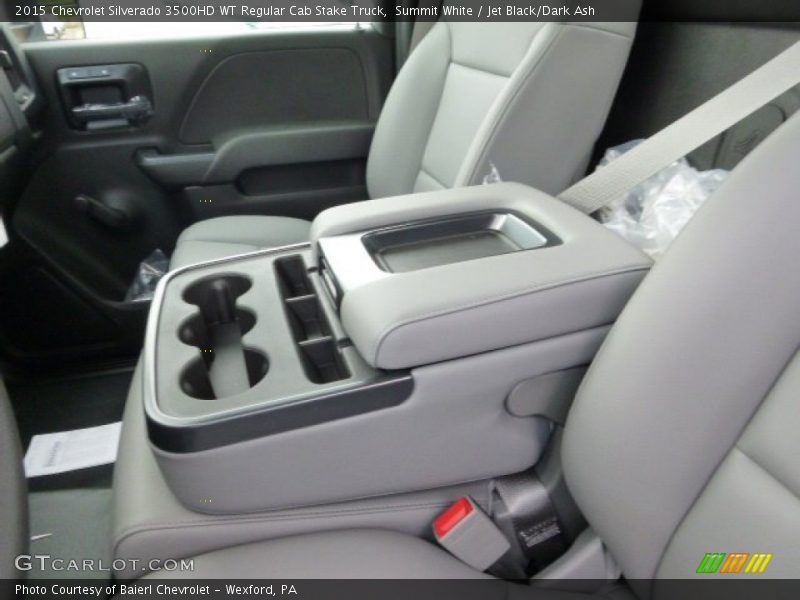 Summit White / Jet Black/Dark Ash 2015 Chevrolet Silverado 3500HD WT Regular Cab Stake Truck