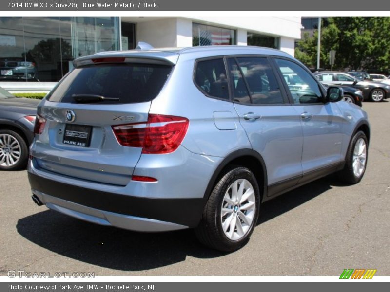 Blue Water Metallic / Black 2014 BMW X3 xDrive28i