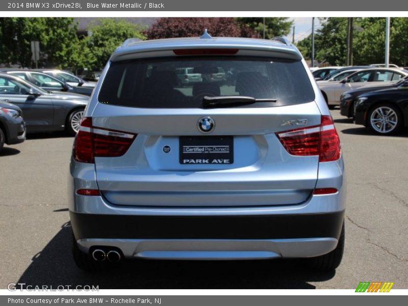 Blue Water Metallic / Black 2014 BMW X3 xDrive28i