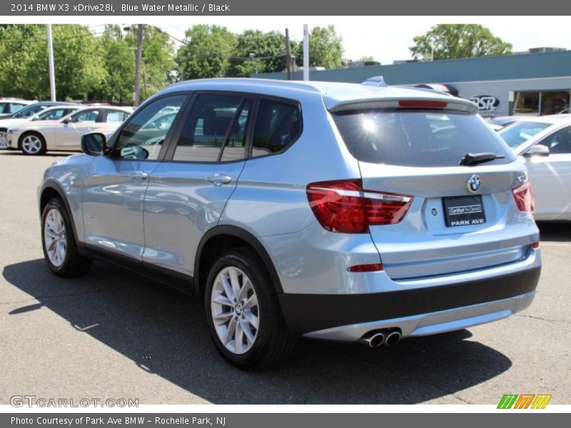 Blue Water Metallic / Black 2014 BMW X3 xDrive28i