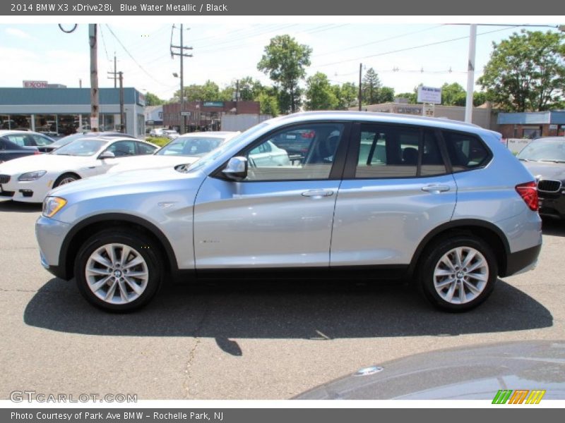 Blue Water Metallic / Black 2014 BMW X3 xDrive28i