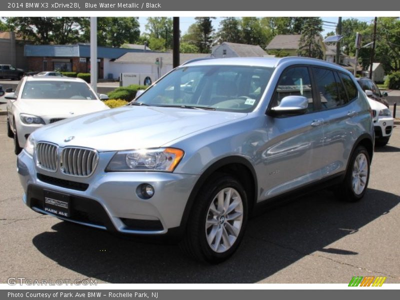 Blue Water Metallic / Black 2014 BMW X3 xDrive28i